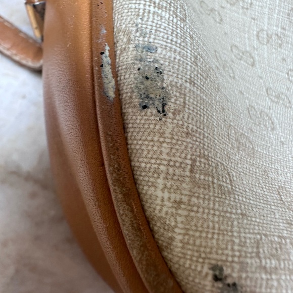 Vintage GUCCI web GG monogram coated mini crossbody bag. - Picture 13 of 16